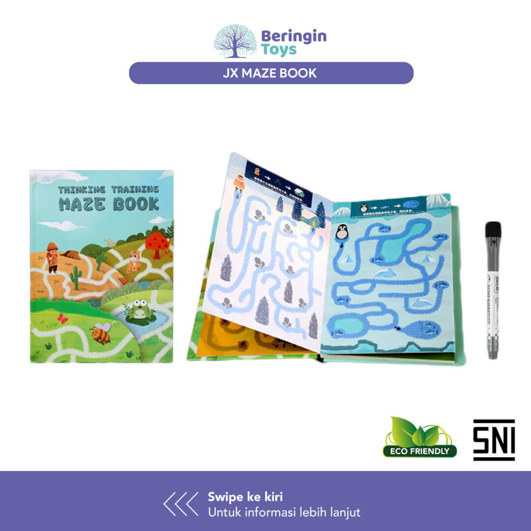 Beringin Toys Mainan Edukasi - Maze Book / Buku Belajar Anak - Gambar 2