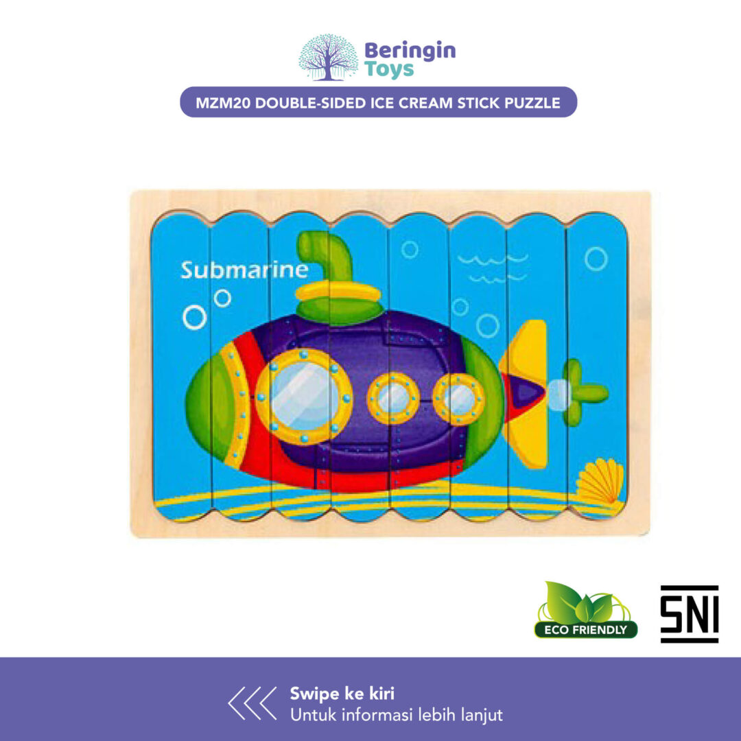 Beringin Toys Mainan Edukasi - Pattern Blocks / Jigsaw / Mainan Anak - Gambar 3