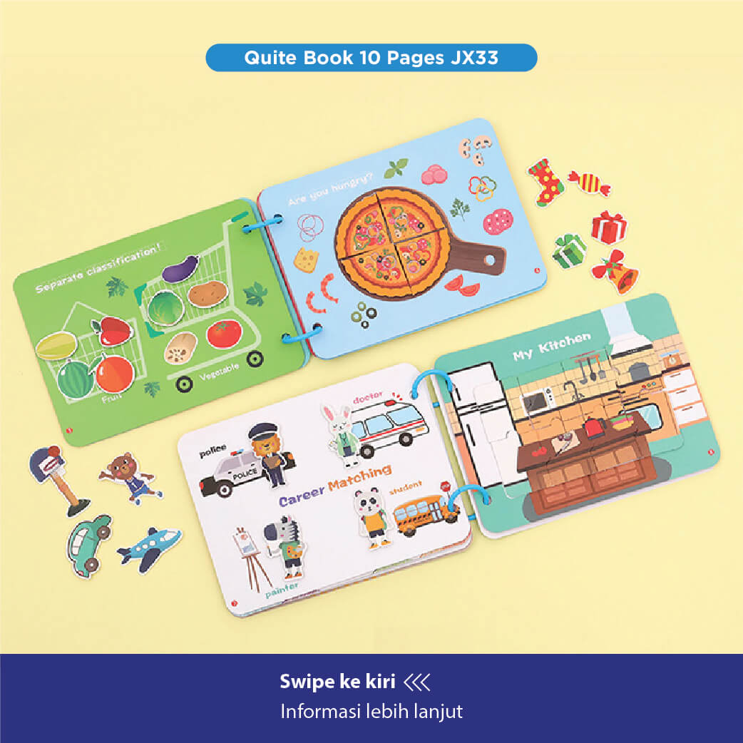 Beringin Toys Mainan Edukasi Quit Book 10 Halaman Busy Book