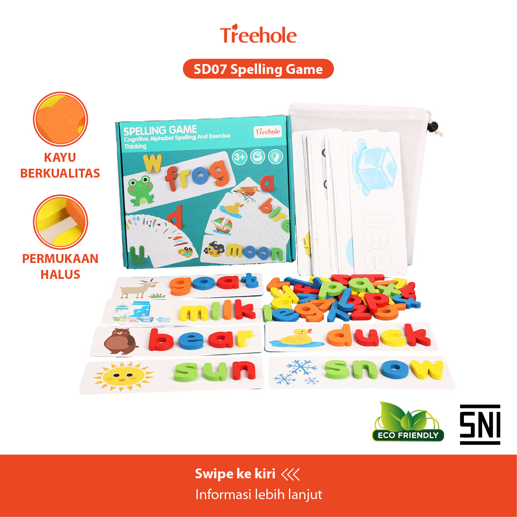 Beringin Toys Mainan Edukasi Anak Puzzle Kayu Abjad Alphabet ABC