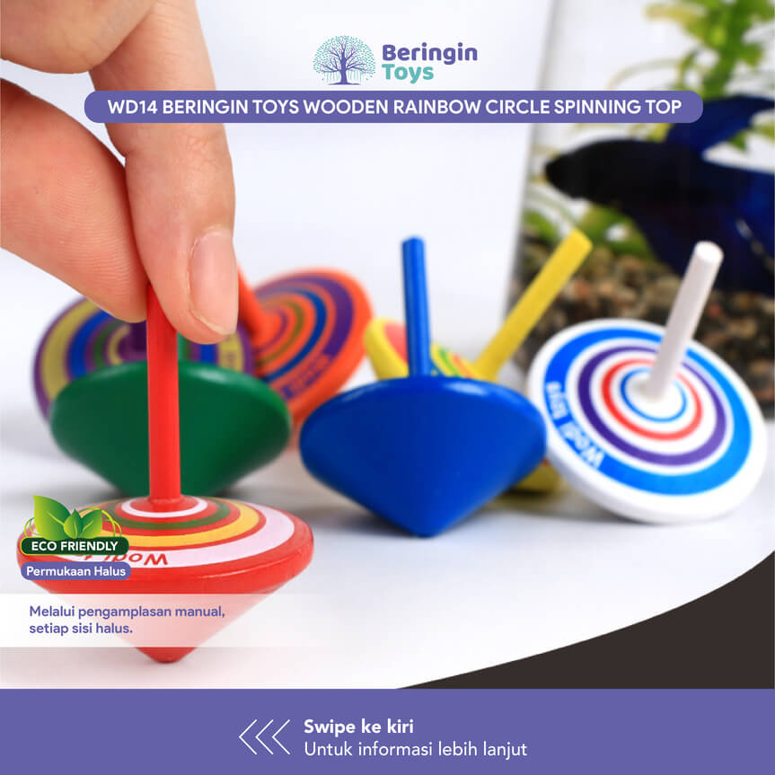 Beringin Toys Gangsing / Mainan Anak Wooden Gyro Spinning