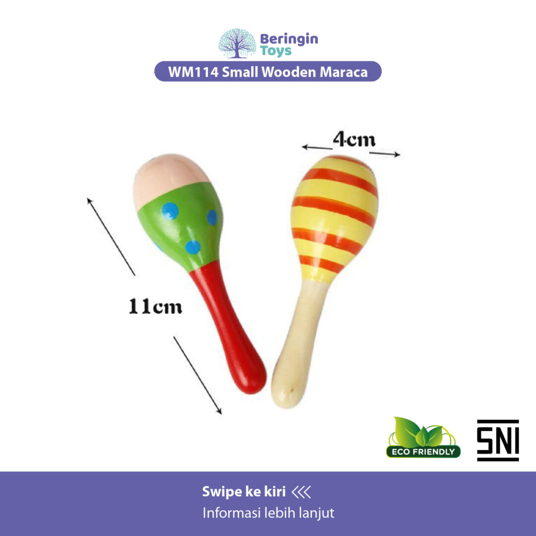 Beringin Toys Baby / Mainan Kerincingan Bayi / Rattle Kayu / Mainan Anak - Gambar 3