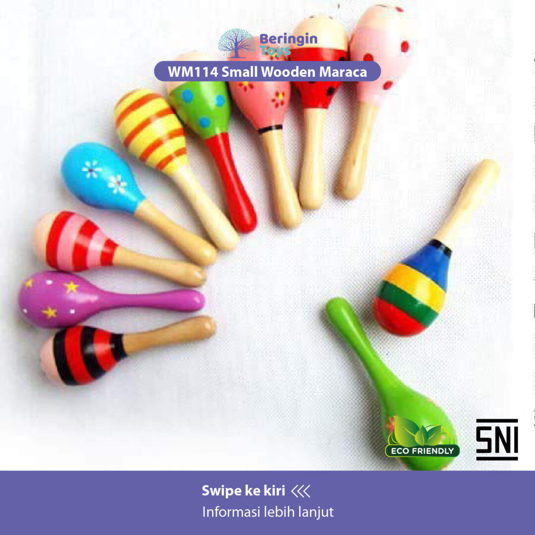 Beringin Toys Baby / Mainan Kerincingan Bayi / Rattle Kayu / Mainan Anak - Gambar 5