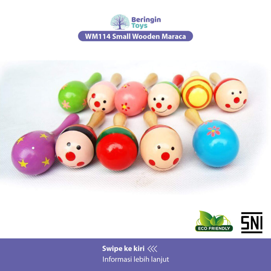 Beringin Toys Baby / Mainan Kerincingan Bayi / Rattle Kayu / Mainan Anak - Gambar 4
