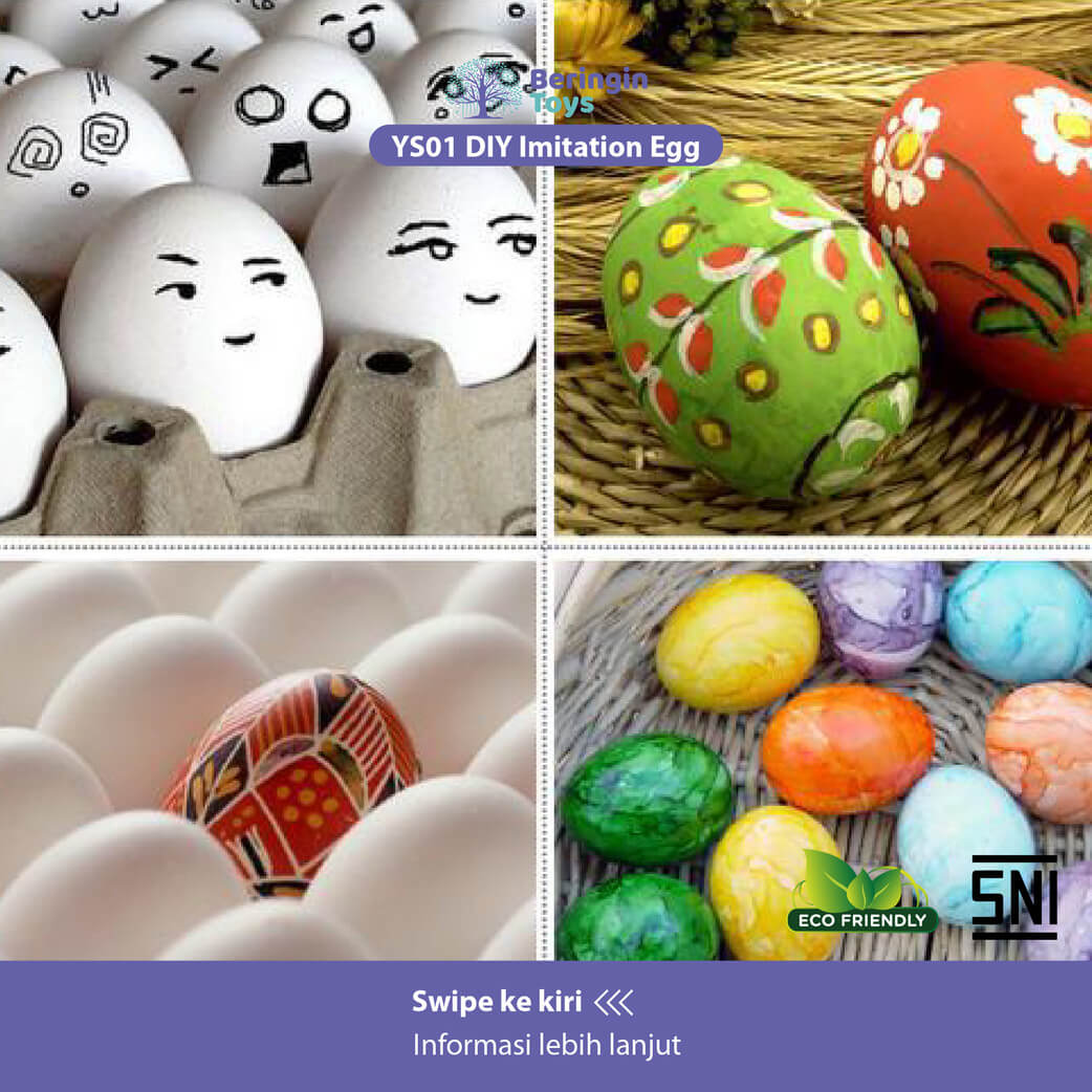 Beringin Toys Mainan Edukasi DIY Imitation Egg Mainan Telur Palsu