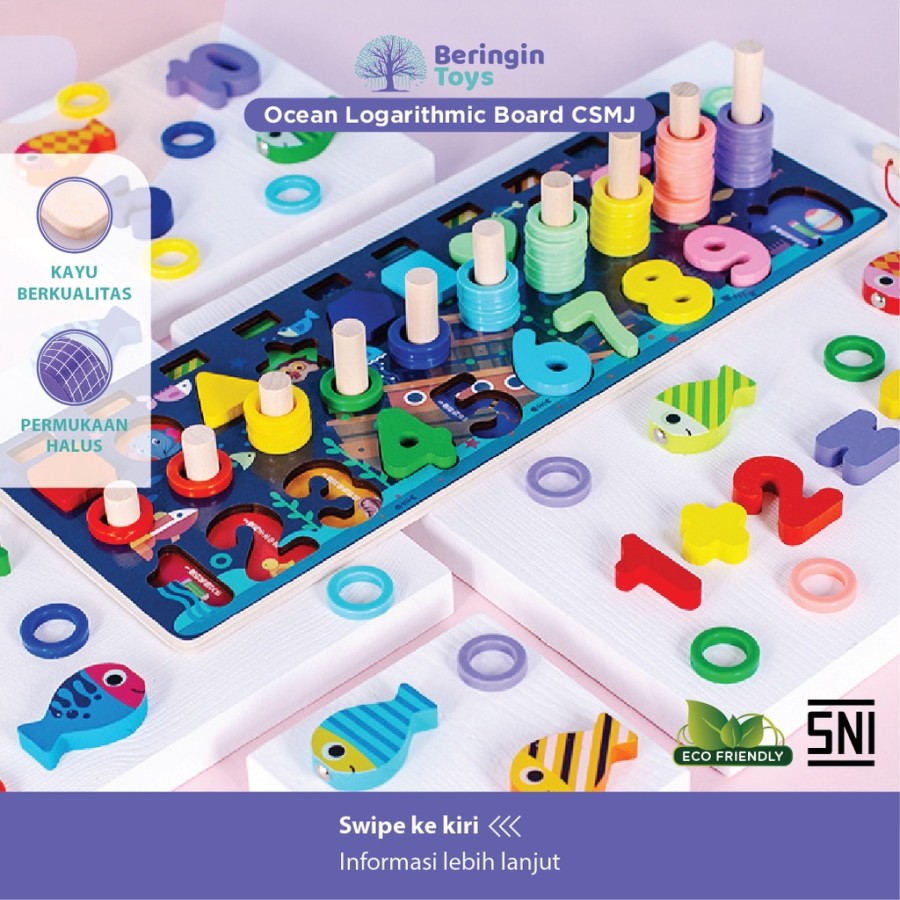 Beringin Toys Mainan Edukasi - Logarithmic Board / Mainan Anak
