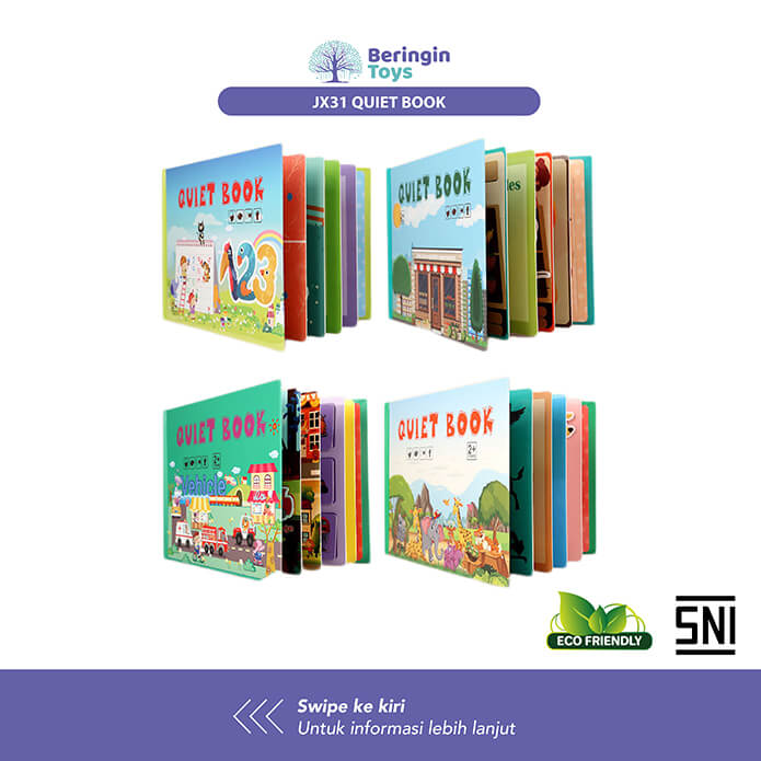Beringin Toys Mainan Edukasi - Quiet Book/Busy Book/Mainan Montessori