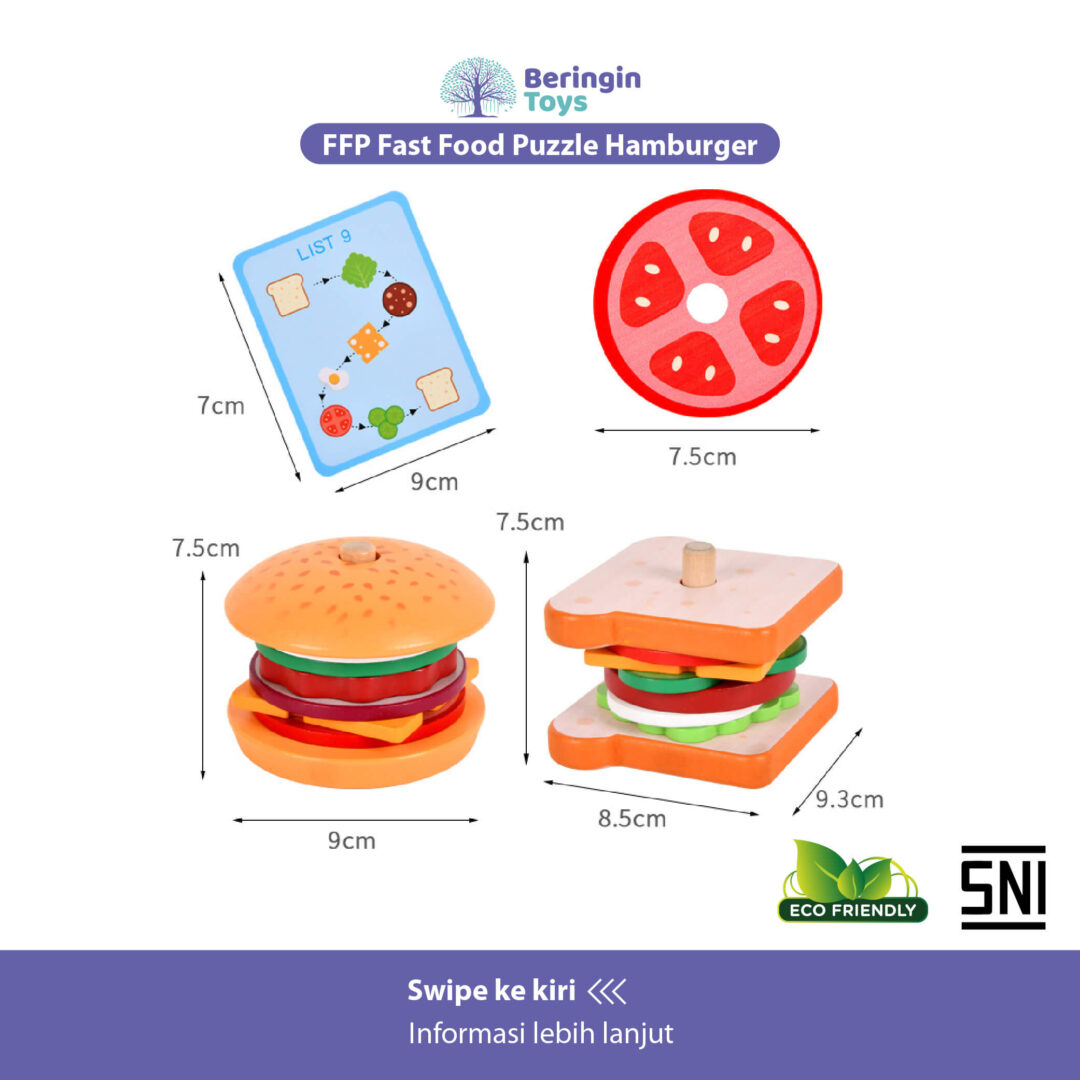 Beringin Toys FFP Fast Food Puzzle - Gambar 6