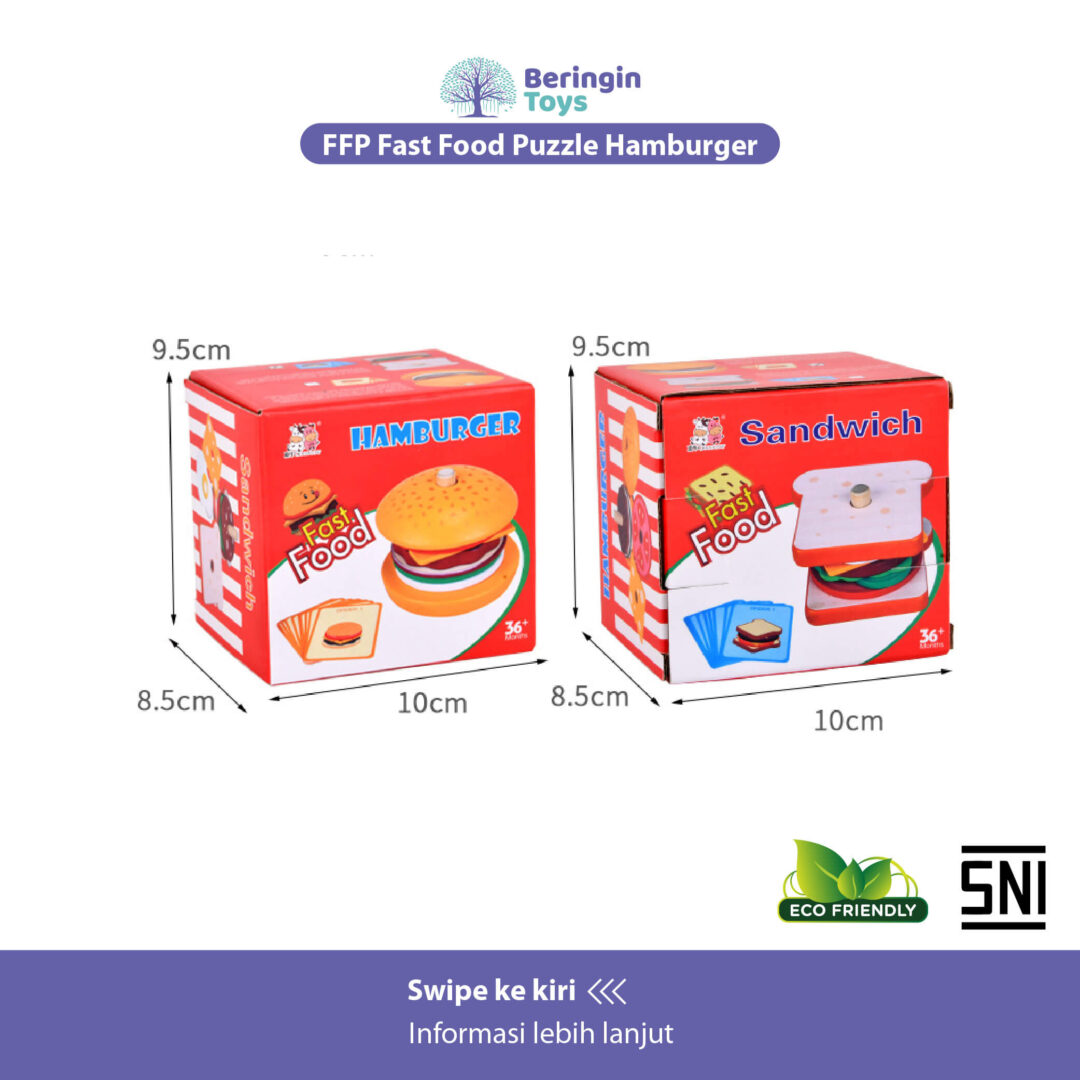 Beringin Toys FFP Fast Food Puzzle - Gambar 5