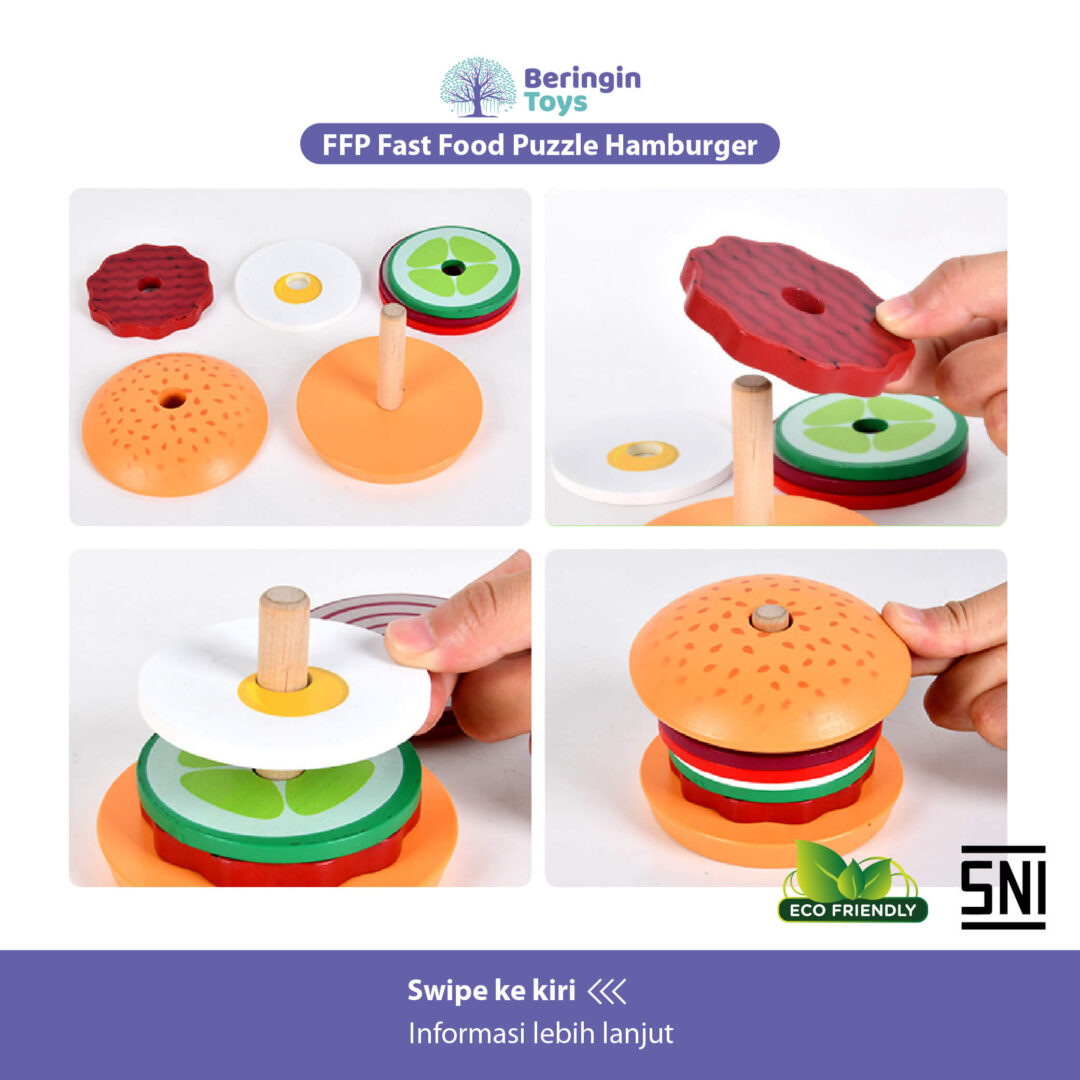 Beringin Toys FFP Fast Food Puzzle - Gambar 4