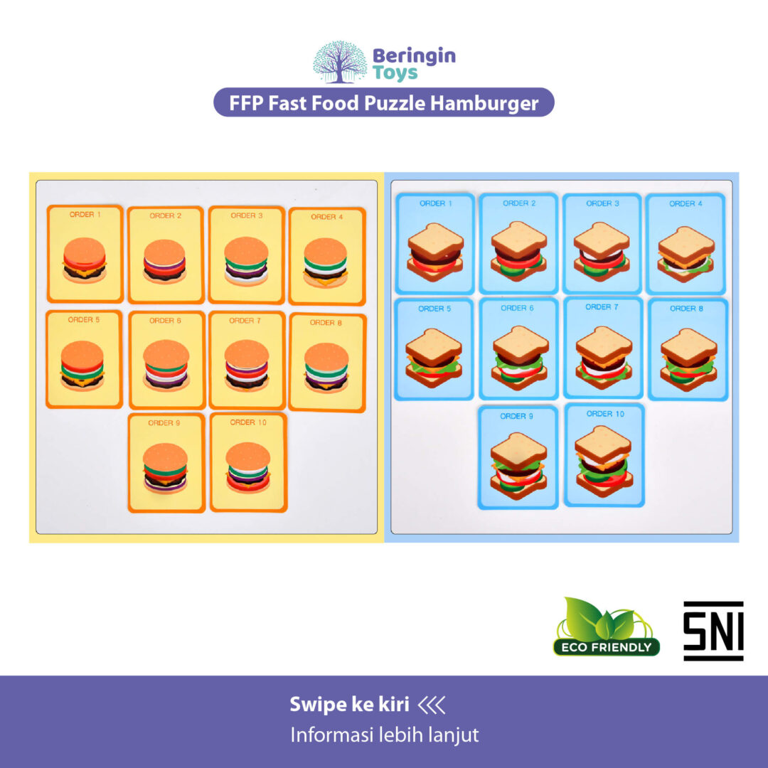 Beringin Toys FFP Fast Food Puzzle - Gambar 2